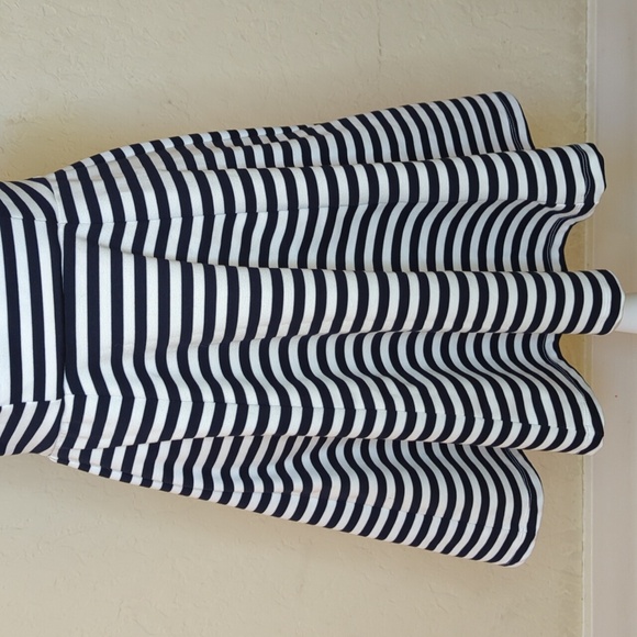 The Limited Navy White Striped Sleeveless Fit & Flare Mini Dress Size Small - Picture 7 of 11